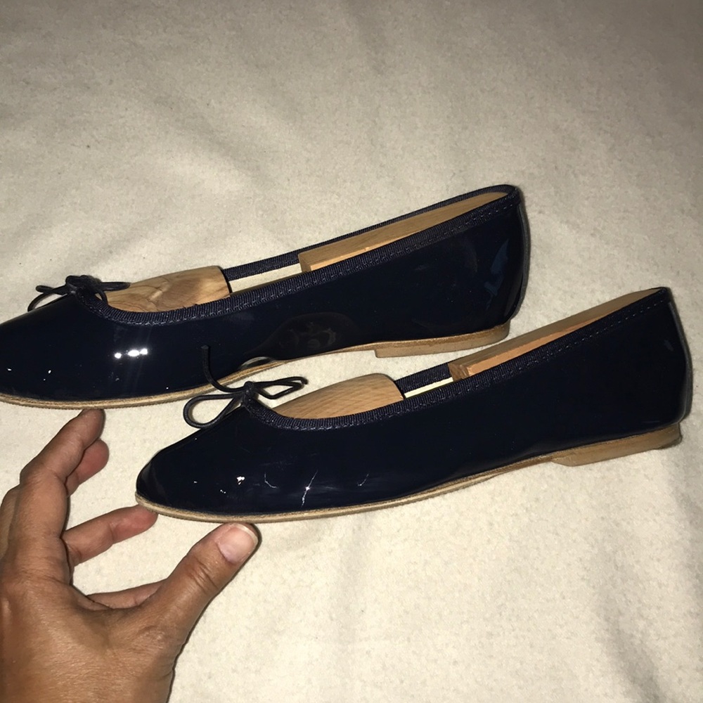 Anniel navy patent leather ballet flat - Picture 2 of 7